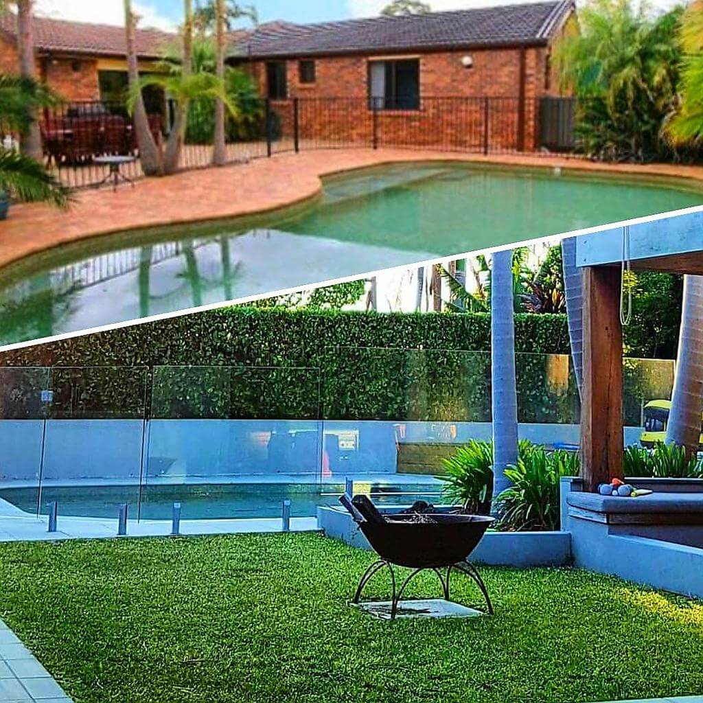 Redbelly Landscapes - Gallery Images Lawn by the Pool